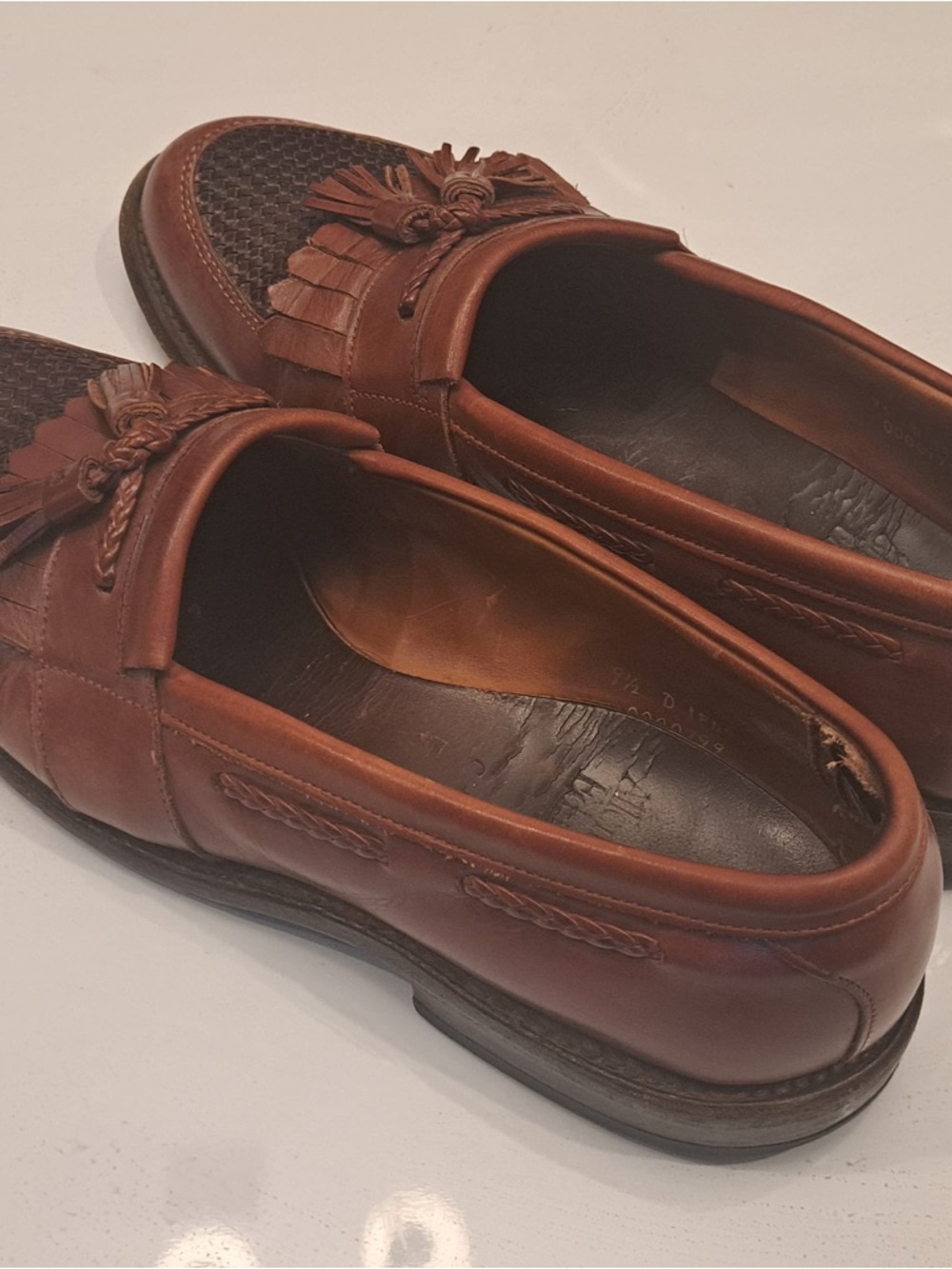Allen Edmonds Brown “Cody” Leather Tassel Loafers - Picture 6 of 11